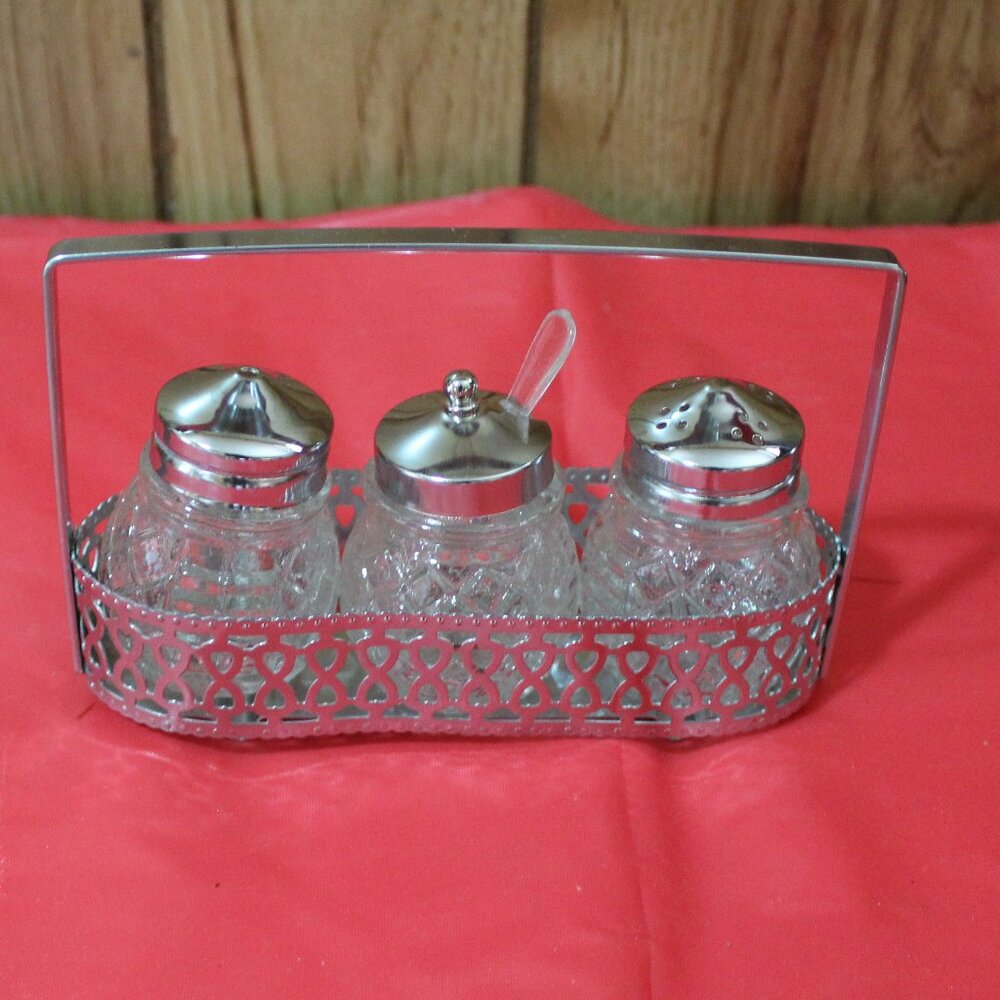Vintage Salt, Pepper, & Mustard Set